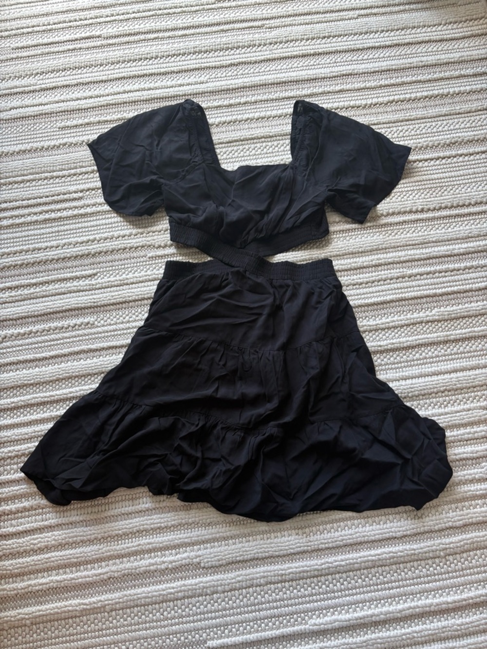 Women's Black Tiered Skirt - Classic Summer Style